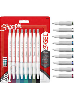Sharpie S-Gel Στυλό Gel 0.7mm Μπλε 8τμχ 2208551