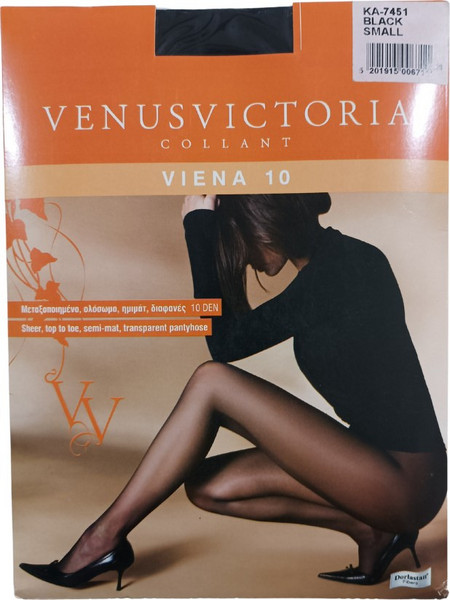 Venus Victoria Viena Καλσόν 10 Den Μαύρο KA7451