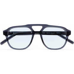 Kaleos Remis 3 Ανδρικά Γυαλιά Ηλίου Aviator Κοκάλινα Μπλε με Καφέ Φακό