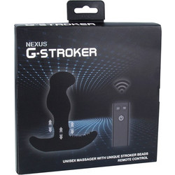 Nexus G-Stroker Πρωκτική Σφήνα Ασύρματη με Δόνηση 13cm Μαύρη