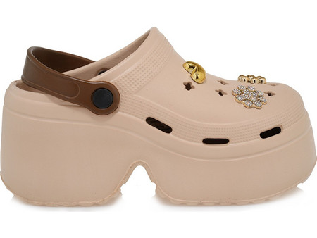 Kalista Clog με Μπεζ Καφέ EZ0163-01