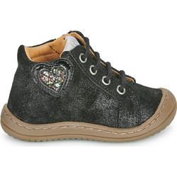 GBB Flexoo Παιδικά Μποτάκια Μαύρα Suede με Φερμουάρ & Σκρατς AM611-41