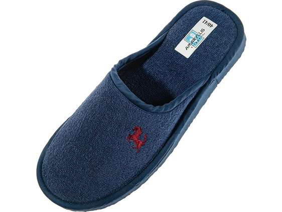 Amaryllis Slippers Χειμερινές Ανδρικές Παντόφλες Navy Μπλε 53311-2