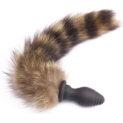 Kinksters Fox Πρωκτική Σφήνα Tail Plug 46.6cm Καφέ