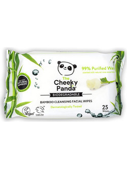 Cheeky Panda Rose Μαντηλάκια Ντεμακιγιάζ 25τμχ