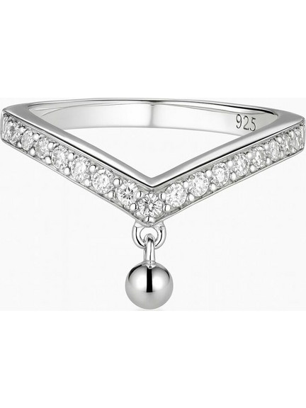 Diamonfire Γυναικείο Δαχτυλίδι Σειρέ Μισόβερο από Ασήμι 925 61187010821