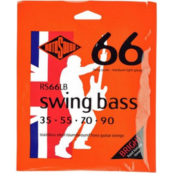Rotosound RS66LB Swing Σετ 4 Χορδές Ηλεκτρικού Μπάσου Stainless Steel 35-90" Medium Tension