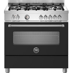 Bertazzoni MAS95C1ENEC Κουζίνα Ηλεκτρική 117lt με Εστίες Αερίου 89.5cm