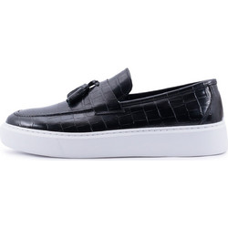 Damiani Ανδρικά Μοκασίνια Loafers Δερμάτινα Μαύρα 6900