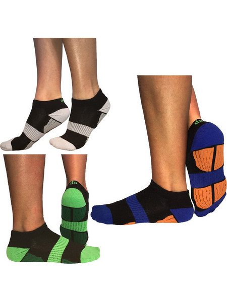 Dimisocks Endurance 3.0 (R) Ανδρικές Κάλτσες Κοντές με Σχέδια Μαύρες 3Pack 3131