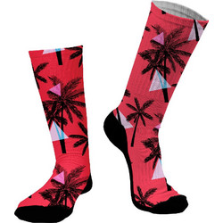 Dimisocks Do You Dare Red Palms Ανδρικές Κάλτσες Ψηλές με Σχέδια Κόκκινες 70127