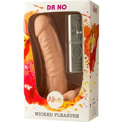 Alive Dr. No Vibrator Ρεαλιστικός Δονητής για Ζευγάρια με Τηλεχειριστήριο Flesh