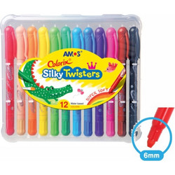 Amos Silky Twister Κηρομπογιές Σετ 12τμχ