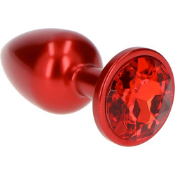 Toyz4lovers Teardrop Πρωκτική Σφήνα Diamond Plug 7cm Κόκκινη