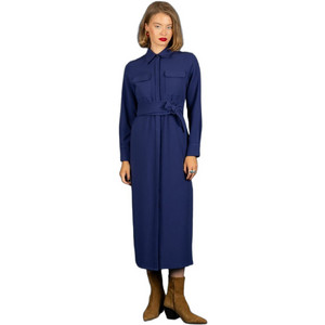 Chaton Midi Καθημερινό Φόρεμα Σεμιζιέ Navy Μπλε 130-81805 Chaton Midi Καθημερινό Φόρεμα Σεμιζιέ Navy Μπλε 130-81805