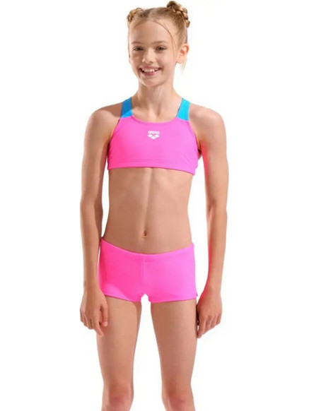 Arena Αθλητικό Παιδικό Μαγιό Bikini Set για Κορίτσι Φούξια Τιρκουάζ 010573-980