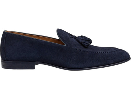 Hackett Ανδρικά Μοκασίνια Loafers Καστόρινα Navy Μπλε HMS200093