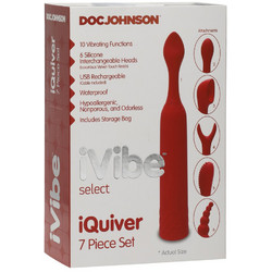 Doc Johnson iQuiver Ερωτικό Set Κόκκινο 7τμχ