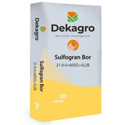 Dekagro Sulfogran Bor Κοκκώδες Λίπασμα Βορίου Αζώτου Θείου 40kg 60τμχ