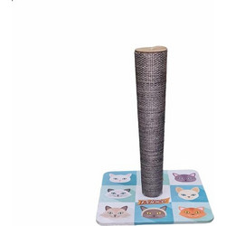 Prince Cats Στύλος με Ονυχοδρόμιο Γκρι 33x33x67cm