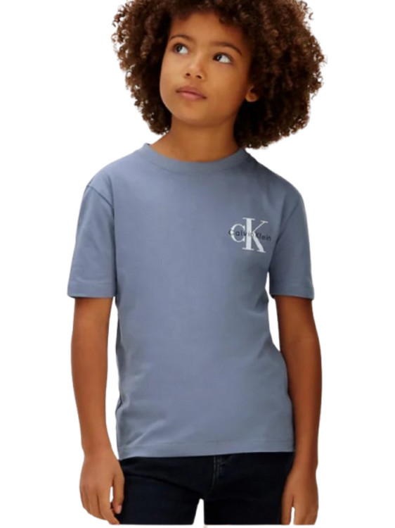 Calvin Klein Παιδικό T-Shirt Κοντομάνικο Γαλάζιο LV1CKSJA32-CGH