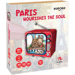 Robotime Ξύλινη Κατασκευή TV Paris Nourishes The Soul