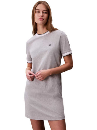 Calvin Klein Mini Καλοκαιρινό Καθημερινό Φόρεμα Γκρι LV047F248G-P79