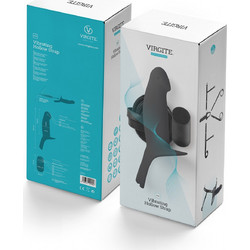 Virgite H4 Hollow Harness Strap On με Dildo 16.6cm & Δόνηση Μαύρο