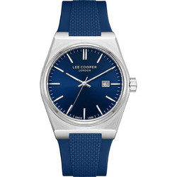 Lee Cooper Ανδρικό Ρολόι με Μπλε Καουτσούκ Λουράκι LC08250.399