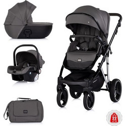 Chipolino Imperium Καρότσι Μωρού 3 σε 1 Charcoal