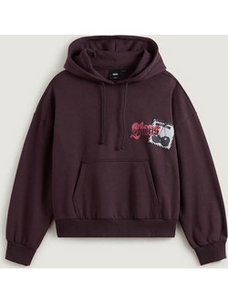 Vans Cherryrise Retro Γυναικείο Φούτερ με Κουκούλα & Τσέπες Μπορντό VN000Q41EMS