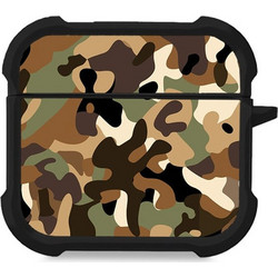 Sonique Camouflage Army Series Θήκη Σιλικόνης για Apple AirPods 4 Καφέ