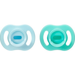 Tommee Tippee Ultra Light StayPut Ορθοδοντικές Πιπίλες Σιλικόνης 0-6m Τιρκουάζ Γαλάζια 2τμχ