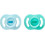 Tommee Tippee Ultra Light StayPut Ορθοδοντικές Πιπίλες Σιλικόνης 0-6m Τιρκουάζ Γαλάζια 2τμχ