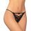 Milena By Paris Γυναικείο Sexy String με Δαντέλα Μαύρο 7612