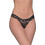 Milena By Paris Γυναικείο Sexy String με Δαντέλα Μαύρο 6853