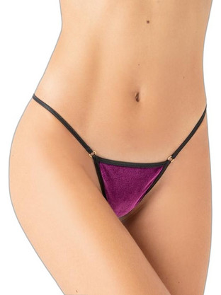 Milena By Paris Γυναικείο Sexy String Μωβ 6669
