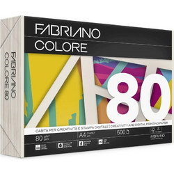 Fabriano Colore Χαρτί Α4 80gr/m² 500 Φύλλα Avorio