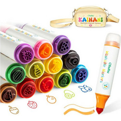 Ohuhu Washable Μαρκαδόροι Ζωγραφικής Σετ 12 Χρώματα