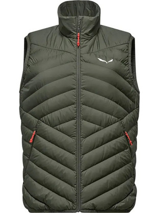 Salewa Ortles Αμάνικο Γυναικείο Μπουφάν Puffer Μακρύ Χακί 29187-5A50