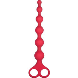 NMC Ribbed Πρωκτικές Μπίλιες 20cm Κόκκινες
