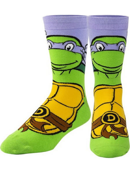 ODD SOX Ninja Turtles Donatello Ανδρικές Κάλτσες Ψηλές με Σχέδια Πολύχρωμες 055516