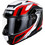 Yohe 937 SV Matt Black White Red Κράνος Μηχανής Flip-Up