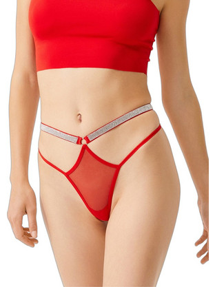 Cottonhill Γυναικείο Sexy String Κόκκινο CH6085