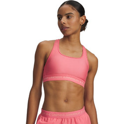Under Armour Crossback Αθλητικό Μπουστάκι με Μέτρια Στήριξη & Αφαιρούμενη Ενίσχυση Φούξια 1361034-601