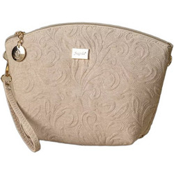 Fragola PC018ART Γυναικείο Νεσεσέρ με Θήκες 25x8x17cm Dark Beige