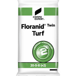 Compo Floranid Twin Turf Κοκκώδες Λίπασμα Σιδήρου Χαλκού Ψευδαργύρου Θείου Μαγγανίου Βραδείας Αποδέσμευσης 20-5-8 25kg
