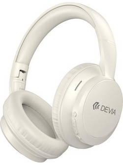 Devia JH-820 Lite1 Ασύρματα Bluetooth Ακουστικά Over Ear Μπεζ