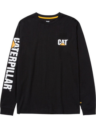 CAT trademark Tee Ανδρικό Αθλητικό Φούτερ Μαύρο 1510034 Μαύρο