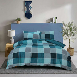 Espree Σετ Σεντόνια Υπέρδιπλα Βαμβακερά 240x270 Naty Blue